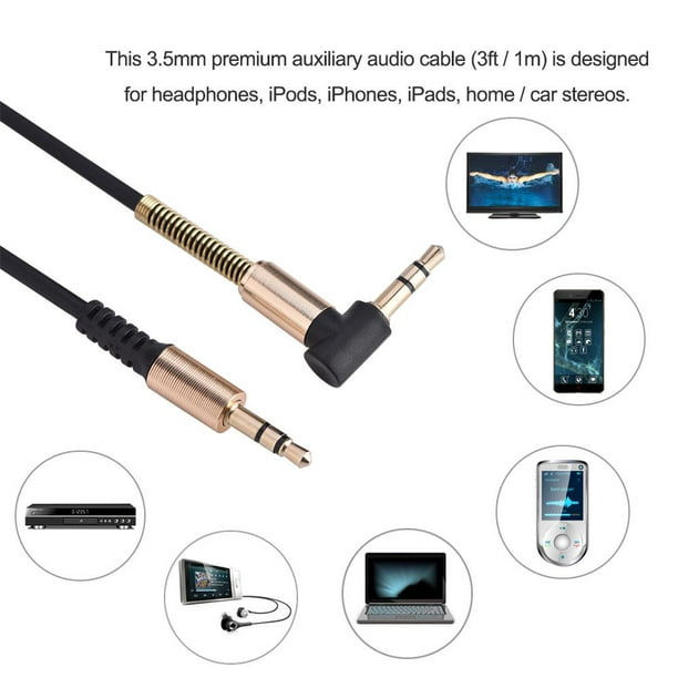 Câble Audio 3 5 Mm Mâle À Mâle Câble Casque Câble Auxiliaire