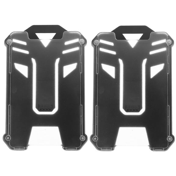 Zehuanyu 2pcs Name Badge Holder ID Card Holder Hard Name Badge Holder Id Badge Holder