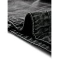 thumbnail image 5 of GRACE & GRANDEUR Women's Plus Jeans Jacket Vest Fall Button Down Denim Jacket Black 3X, 5 of 5