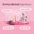thumbnail image 2 of O Positiv FLO PMS Vitaminas para mujeres, 30 porciones (paquete de 2) - Alivio proactivo del PMS - Se enfoca en brotes hormonales, hinchazón, calambres y cambios de humor con sauzgatillo, vitamina B6, 2 of 5