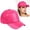 Hot Pink, variant on Ltpwer Leather Baseball Cap for Men Women,Solid Color Adjustable Dad Hat,Smooth Faux Leather Fabric,Multi-Color,Ideal for Street Fashion,Casual Wear,Travel & All-Season Use Beige One size