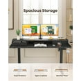 thumbnail image 4 of CHITOOMA 63″ x 28″ Electric Standing Desk with Drawers, Height Adjustable Gaming Desk with Monitor Stand & Storage Shelf, 4 Preset Heights for Home Office, Black, 4 of 8