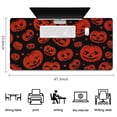 thumbnail image 5 of Long Mouse Pads for Desk,Halloween Red Pumpkins Pattern Desk Mats on Top Of Desks, Desk Mouse Pad Extra Large with 3mm Non-Slip Base and Stitched Edge for Gaming,Office,Work,Home 47.3x23.6in, 5 of 5