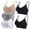 Grey, variant on felwors 5 Pcs V Neck Bralettes for Women Padded Bralette with Straps Seamless Bra(Grey, XL)