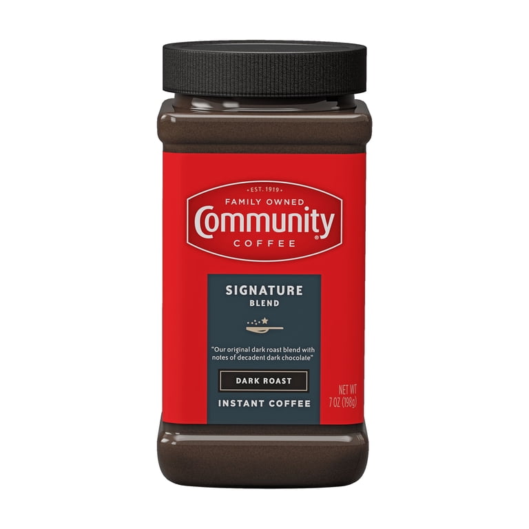 Community Coffee, Signature Blend Dark Roast Instant Coffee, 7 oz