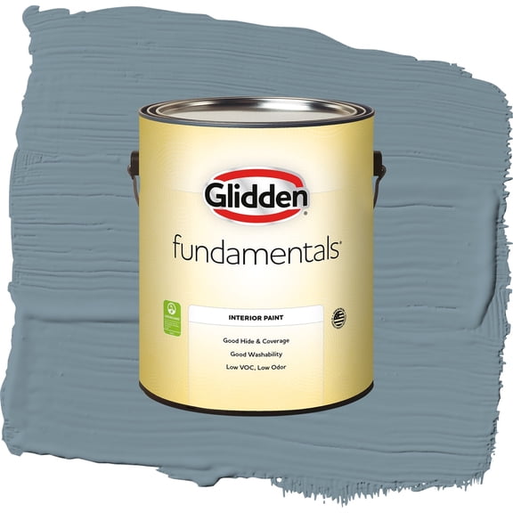 Glidden Fundamentals Chalky Blue / Blue, Eggshell Interior Paint, 1 Gallon
