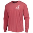 thumbnail image 2 of Men's Crimson Alabama Crimson Tide Circle Campus Scene Long Sleeve T-Shirt, 2 of 3