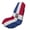 Dominican Republic Flag Print, variant on Garronmavis Puerto Rico Flag Car Seat Towel Cover Stain Resistant Breathable Non-Slip 1 PC Front Seat Includes Storage Bag Easy Installation Fits Most Cars SUVs Trucks Sedans Vans