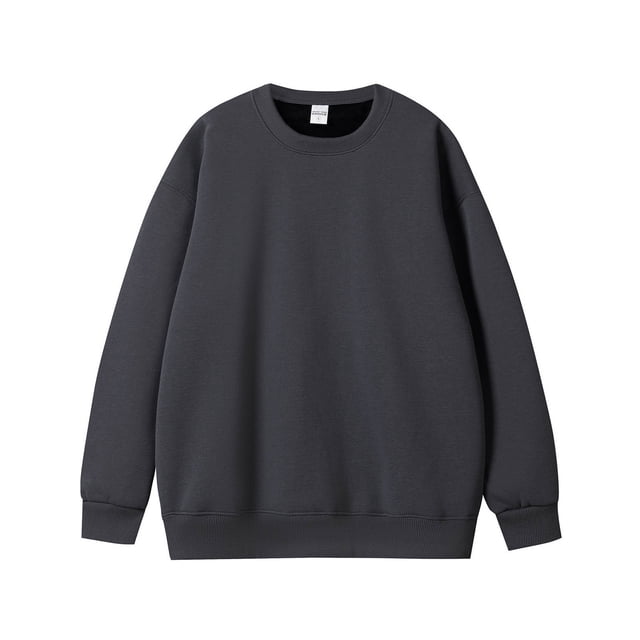 pstuiky camisa de manga larga para hombre, Camisas tipo jersey básicas de cuello redondo informales de color sólido y grueso para hombre Tops de hombre m