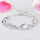 thumbnail image 3 of Pulsera versátil con forma de corazón de melocotón, elaborada con artesanías modernas, elegantes y originales., 3 of 3