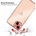 thumbnail image 4 of for iPhone 15 Plus 6.7 inch Case,Cute Plating Edge Love Hearts Pattern with Camera Lens Protection Phone Cover for Girls Women,Pink, 4 of 16