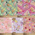 thumbnail image 3 of CoComelon 18" x 21" 100% Cotton CoComelon, Pink, for Quilting & Sewing, 5 Pieces, 3 of 6