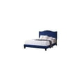 thumbnail image 2 of K and B Furniture Co Inc Blue Velvet Upholstered Bed, 2 of 5