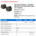 thumbnail image 2 of Rear Sway Bar Bushing - Compatible with 2008 - 2013 Nissan Altima Coupe 2.5L 4-Cylinder 2009 2010 2011 2012, 2 of 2