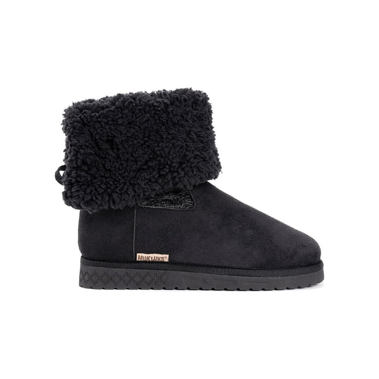 Muk Luks Women s Fold Over Boots Wide Width Available Walmart