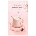 thumbnail image 2 of USB Cup Warmer Mini Portable Coffee Mug Heating Coaster Smart Digital Display Thermostatic Adjustment Timing Heater, A, 2 of 8