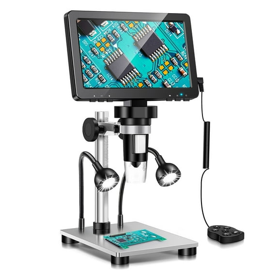 7''Digital scope 1500X Zoom 12MP HD Electronic Camera Magnifier for Soldering Phone Repair scope ,Versatile Design