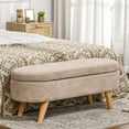 thumbnail image 4 of 43.3" Comfortable Bench | Sitting to Read or Tie Shoes | Holds Pillows in Storage, 4 of 5