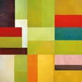 thumbnail image 2 of Calkins, Michelle 15x15 Gold Ornate Wood Framed with Double Matting Museum Art Print Titled - Color Study Abstract 1, 2 of 4