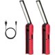 thumbnail image 1 of Tool Gifts for Dad Men, 2Pack LED Work Light Rechargeable Flashlight Mechanic Lights with Magnetic Base, 4 Modes Bright Inspection Torch Light for Car, 1 of 5