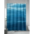 thumbnail image 5 of Shower Curtains Blue Sea Bath Curtain Blue Theme Waterproof Bathroom Shower Curtain Set with Hooks Decoration 72 x 72 Inches, 5 of 7