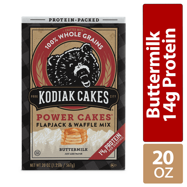 Kodiak Cakes Power Cakes Buttermilk Pancake and Waffle Mix, 20 Oz