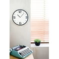 thumbnail image 4 of Modern Minimalist Classic Black on White Wall Clock, 4 of 4