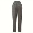 thumbnail image 5 of Chbgutlmr Women Dress Pants Summer Elastic Waist Pants Business Casual Ankle Length Trousers with Pockets, 5 of 6