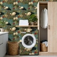thumbnail image 4 of Peel and Stick Wallpaper Elegant Water birds Lilies Lotus Flowers Vintage Wall Mural 17.7in x 9.8ft Self Adhesive Removable Wall Paper Renter Friendly Wallpaper for Bedroom Kitchen Bathroom, 4 of 8