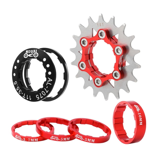 Ruiboury Bike 18T Freewheel Refit Component Part Equipment Lightweight Strength Anti Corrosion For Cyclists Single Speed Cassette