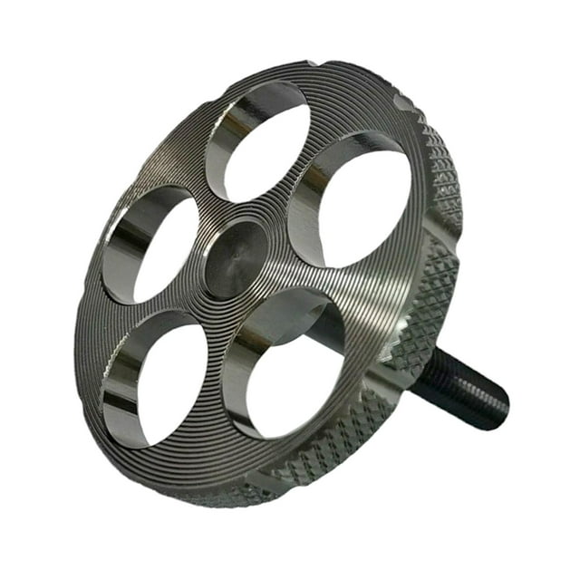 S SERENABLE Five Holes Bike Hinge Clamp Levers Aluminum Alloy Handle Lightweight Buckle for Titanium Color