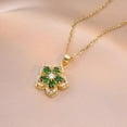 thumbnail image 5 of Light Luxury High Fashion Necklace Rotating Bauhinia Flower✨ Zircon Flower G9V3, 5 of 6