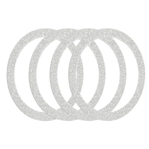 Uxcell Magnetic Adapter Ring, Magnetic Wireless Charger Conversion Kit Silver