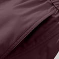 thumbnail image 4 of Mens's Baggy Cargo Pants Solid Color Breathable Elastic Waist Casual Workout Pants Drawstring Zipper Pocket Loose Fit Athletic Pants, 4 of 6