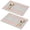 Pioneer Flower Floral-1, variant on Placemat, Pioneer Flower Floral Print Pattern Place Mats Table Mat Set Of 2, PVC Washable Placemats for Party Kitchen Dining Decoration, 18x12 Inch, Fade Resistant
