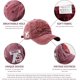 thumbnail image 3 of Circunferencia de la cabeza 56-60 cm, rojo vino, gorra lavada y transpirable de estilo retro para hombres, gorra de béisbol para hombres y mujeres, gorra de algodón puro, gorra de verano ajustable, 3 of 5