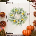 thumbnail image 4 of BKER Summer Wreath All Year Round Wreath Hello Letter Decoration Simulation Lamb Ear Wreath Door Hanging, 4 of 4