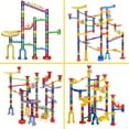 thumbnail image 4 of KOPPOP 130PCS Glow in The Dark Marble Run Building Set, STEM Educational Construction Toy for Kids Ages 4-8, Creative Learning Toys with Marble Tracks., 4 of 7