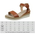 thumbnail image 2 of Plataforma de mujeres Sandalias Espadrille Sandalias de cuña abiertas Sandalias de plataforma de tobillo Sandalias casuales para la playa de verano, 2 of 6
