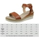 thumbnail image 2 of Mujeres Plataforma Sandalias Espadrille Sandalias de la plataforma abierta Sandalias de tobillo Sandalias casuales para Summer Cool Beach, 2 of 6