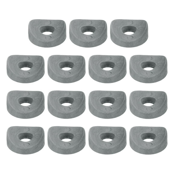 Uxcell 50Pcs Plastic Round Washers, 8mm x 25mm x 5mm Gray PE Concave Washer Spacer Hardware Machine Fastener for Round Tube Fixing