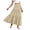 Z214-Beige, variant on Work Skirts for Women Business Casual Relaxed Fit Polka Dot Soft & Breathable Flowy Maxi Skirts Tiered Floral Long Skirts with Pockets for Beach Vacation