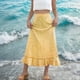 thumbnail image 5 of Faldas de Cintura Elástica para las Mujeres Vestidos de Playa de Moda de Verano con Bolsillos, Faldas Casuales para las Mujeres de Verano, 5 of 6