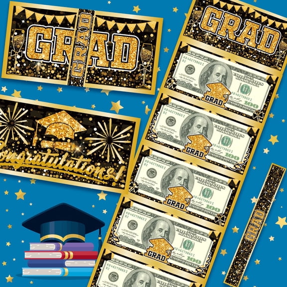 2026 Graduation Money Holder Greeting Card Gift, Class of 2026 Graduation Party Cash Card Holder for College and High School Graduation Party Supplies,