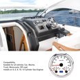 thumbnail image 4 of 85mm Tachometer, Red Backlight, 3 in 1 Gauge 0-8000 RPM Fuel Level Voltage for Trucks, Tractors, Cars, RVs, Boats with Boat RPM Gauge, Suitable for Gas Engine, 4 of 7