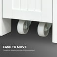 thumbnail image 5 of Bathroom Storage Cabinet MDF Storage Chest With Toilet Paper Holder 2 Drawers Side Towel Rack Wheels For Living Room, 5 of 8
