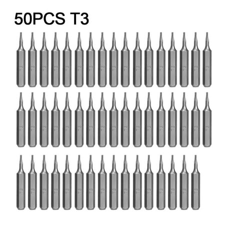 

BCLONG 50Pcs 4Mm Small Hex Shank Screwdriver Bits Set Torx Batch Head For Power Tools