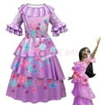 thumbnail image 3 of Costume Encanto pour Filles Mirabel Isabelle Robe de Princesse Sac Semaine du Livre Halloween au, 3 of 3