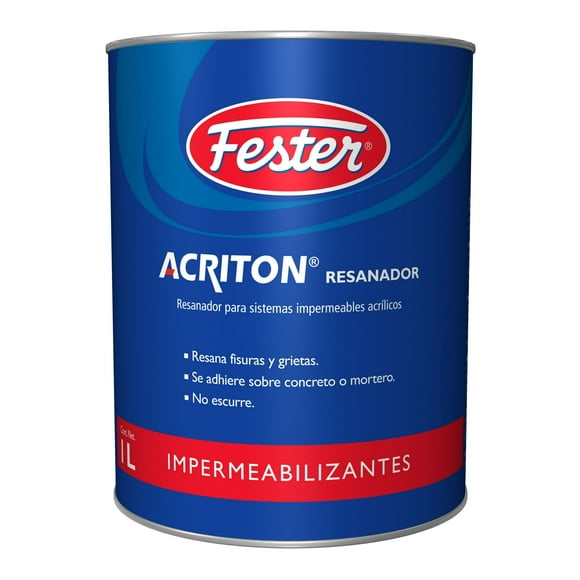 Resanador para Sistemas Impermeables Acrilicos Fester Acriton Resanador 1 L