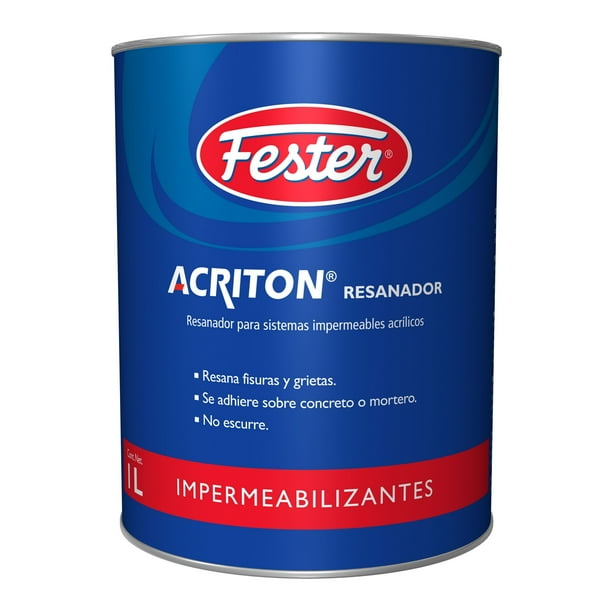 Resanador para Sistemas Impermeables Acrilicos Fester Acriton Resanador 1 L
